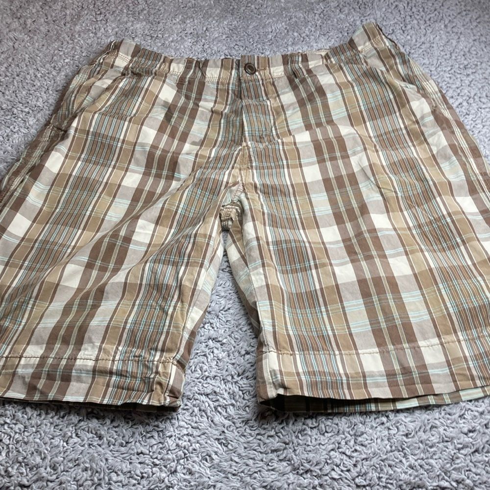 Vtg NAUTICA 36 Shorts Plaid Performance Shorts